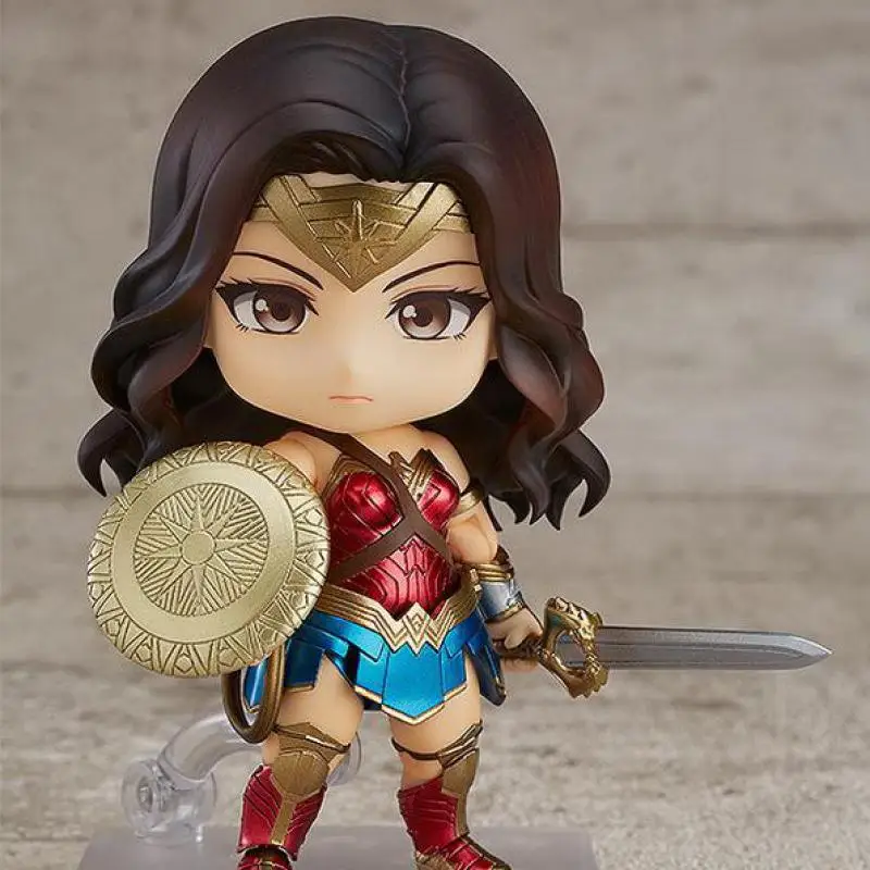 Nendoroid 818 чудо-женщина фигурки DC Лига Справедливости Q Edition модель игрушки 10 см - Цвет: No Box