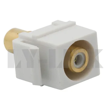 

new style keystone RCA video component connector with white color