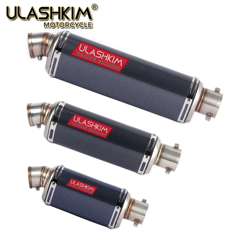 Motocicleta Universal de fibra de carbono de Escape silenciador de Escape de CBR600F NC700S/X NC750S/X CB750F CB600F CB750Four CBR600RR CB400