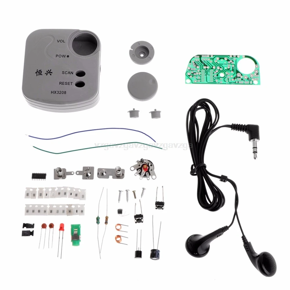

FM Micro SMD Radio DIY Kits Frequency Modulation Electronic Training Kits HX3208 FM DIY Kits S08 dropship
