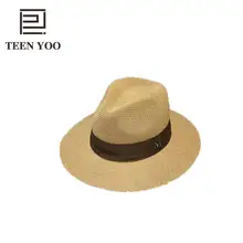 Мужская официальная летняя шляпа Женская Классическая Модная ретро британская винтажная одноцветная шляпа Панама Соломенная пляжная праздник зонтик