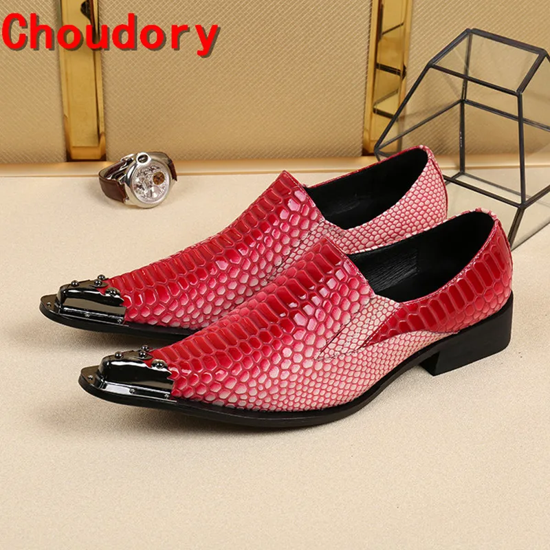 Da Outono Casamento Baile Pele De Couro As Picture Europeu Crocodilo Ferro Homens Do Finalistas Pontudos Vermelho Sapatos Genuínos Primavera Dos Vestido Mocassins Clássico A0x0Fd