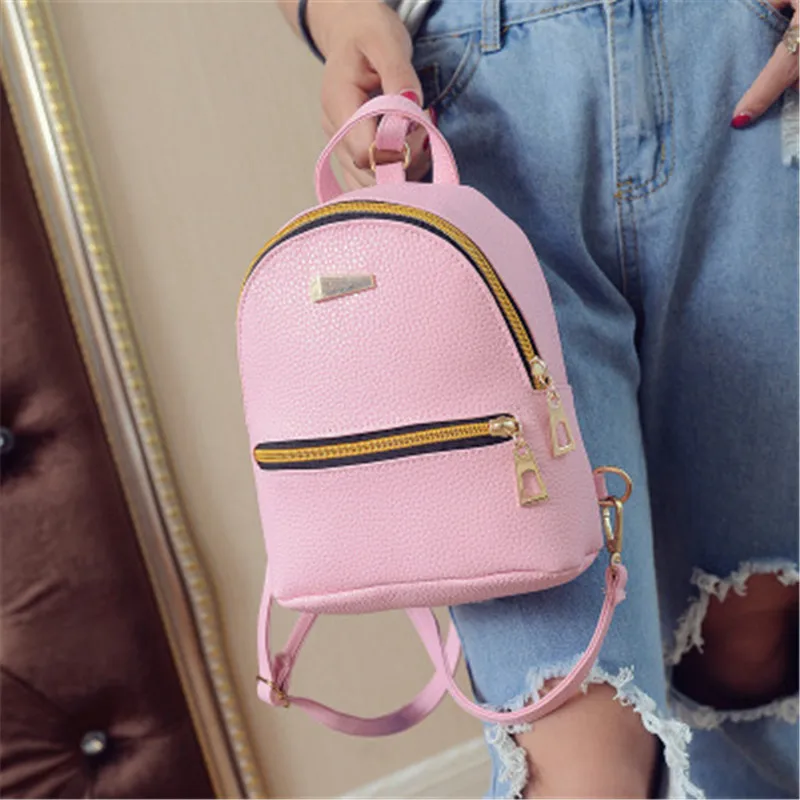 

Puimentiua Women Backpacks Women PU Leather Backpacks Girl Mini Backpack School Bag High Quality Student Small Bag Bolsas