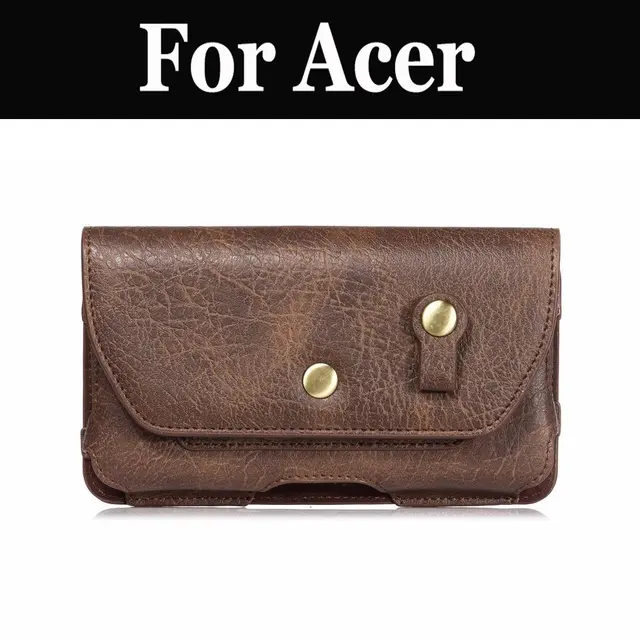 $US $10.53 Leather Horizontal Waist Belt Clip Holster Wallet Smartphone Case For Acer Liquid Zest 4G Jade 2 Ja