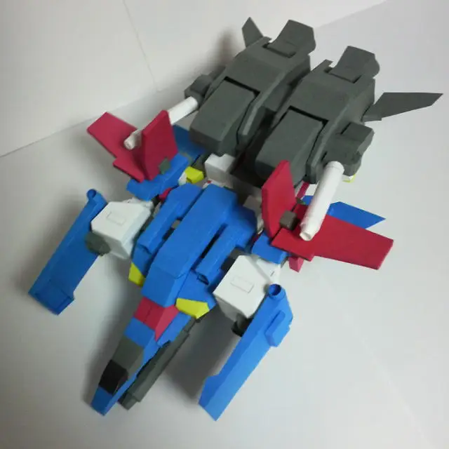 Gundam SD ZZ 3D бумажная модель сделай сам