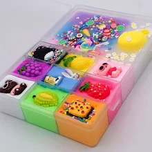 Пластилин снятие стресса искусство десять сеток пушистый слизь милый мультфильм Забавный Ремесло детские игрушки DIY Украшение нетоксичный подарок