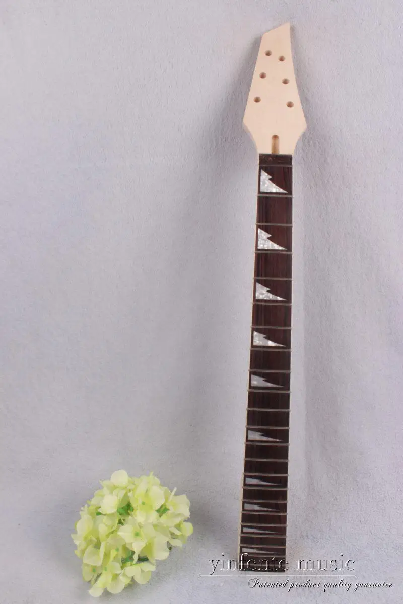 Electric Guitar Neck Maple Rosewood Shark Inlaid 22 fret 25.5 inch New