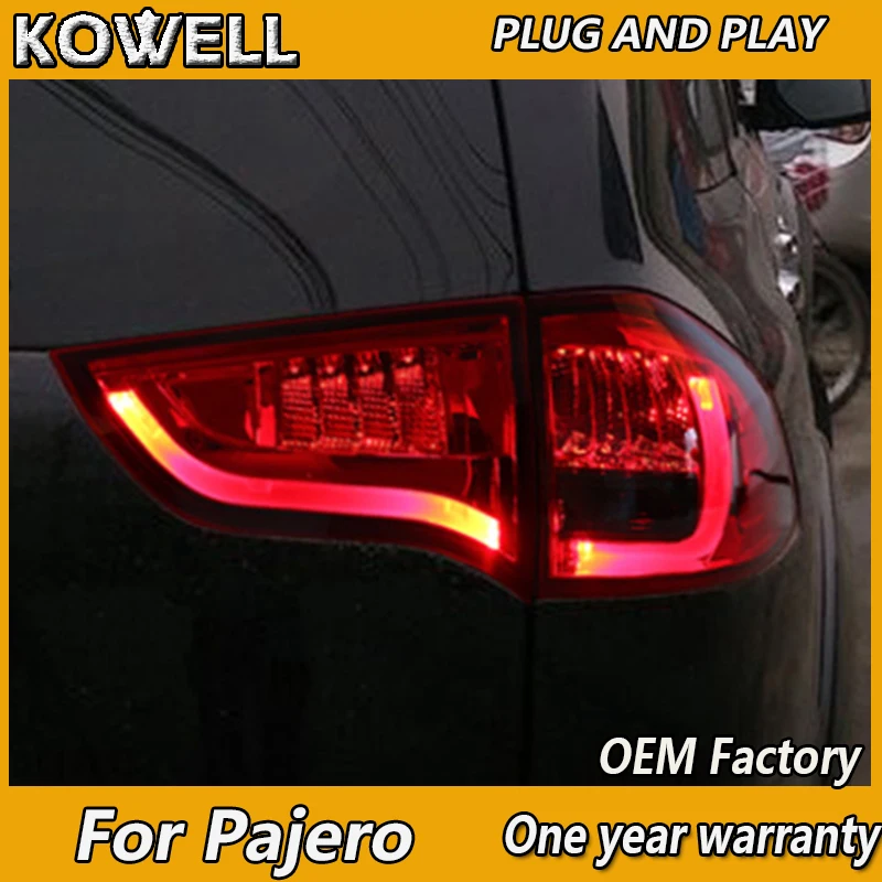 Автостайлинг KOWELL для Mitsubishi Pajero задние фонари 2010 2013 спортивные светодиодные DRL