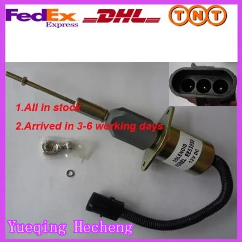solenoid shut cutoff shutdown fuel stop run electric off