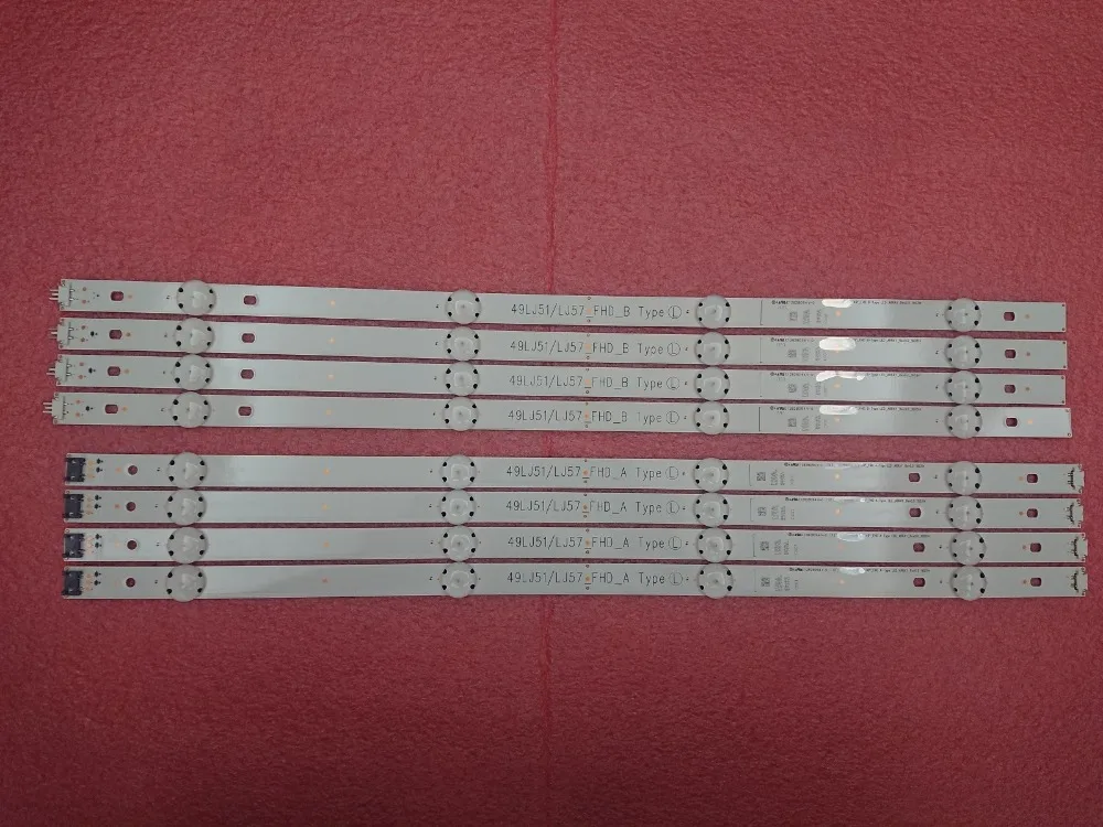 Новый комплект 8 шт. светодиодный ремешок для LG 49LH590V HC490DUN 49LH5700 49LJ51/LJ57_FHD_A B типа innotek
