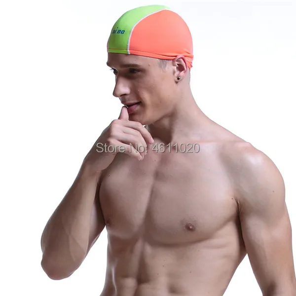 Мужская водонепроницаемая шапка для плавания с защитными ушами, удобные кепки для плавания
