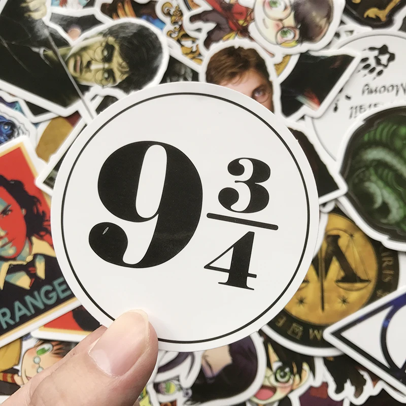 50Pcs/Lot Anime Cute Harry Potter Stickers Waterproof Funny Graffiti Decals Kids Sticker Pack Cool For Skateboard Luggage Laptop