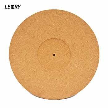 

LEORY 1PCS Turntable Record Pad 300mm 3MM Cork Wood LP Vinyl Recording Pad Soft Mat for Turntable Player Anti-skid Anti-static