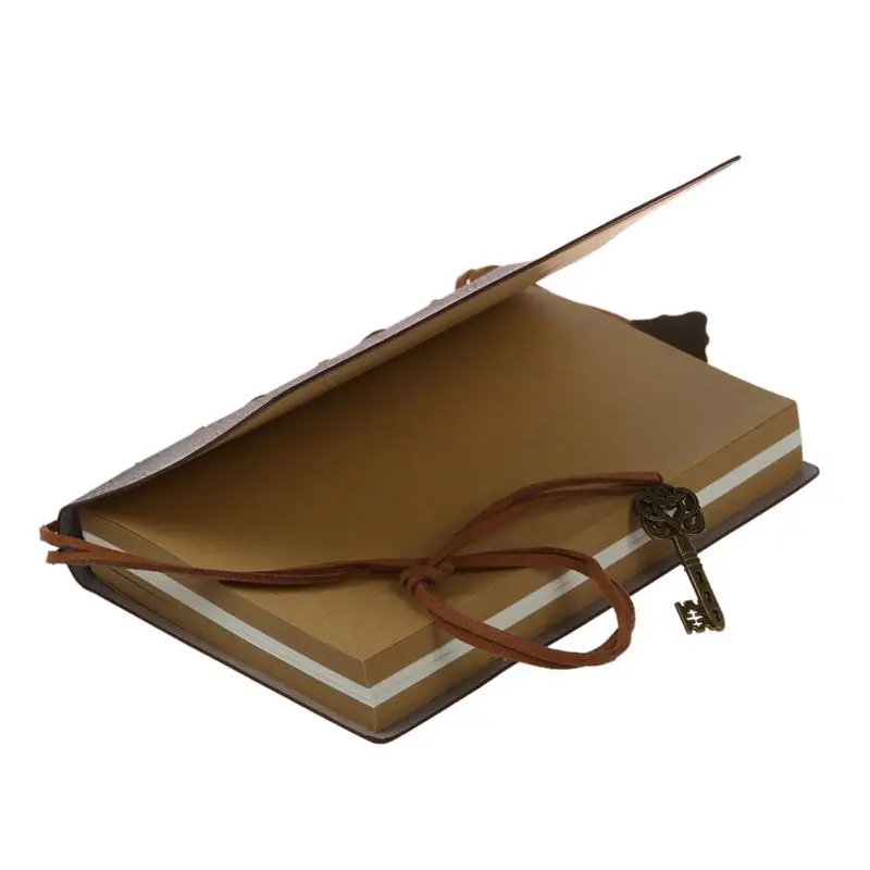 Нежный крутой классический винтажный кожаный переплет пустые страницы тетрадь для дневника