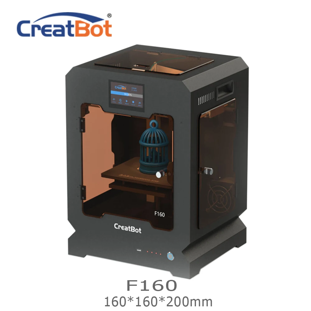 F160 CreatBot 3D Printer Single Extruder 160*160*200mm 1.75mm ABS Printing Cheap 3d printer Ultem Peek printer F160 CreatBot 3D Printer Single Extruder 160*160*200mm 1.75mm ABS Printing Cheap 3d printer Ultem Peek printer