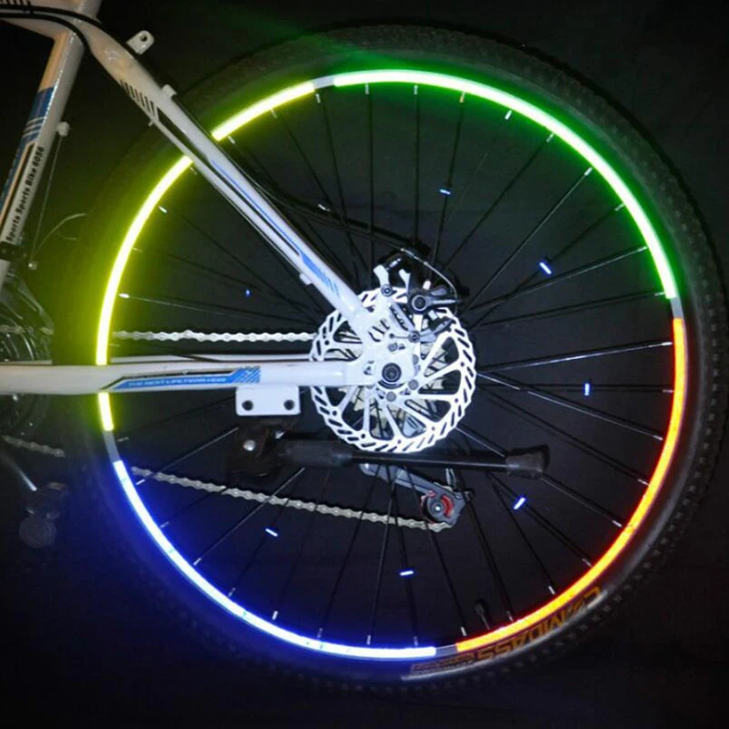 Велосипедная Светоотражающая наклейка флуоресцентные колеса спицы Светоотражающая палка труба велосипедная спица отражатель велосипедная шина светильник палка