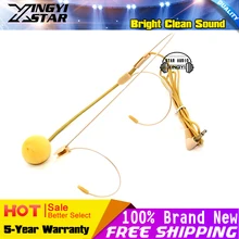 10 шт. 3.5 мм Джек Невидимый головной двойной крючком MIC микрофон гарнитуры для компьютера PC Мегафоны обучения Экскурсовод интервью