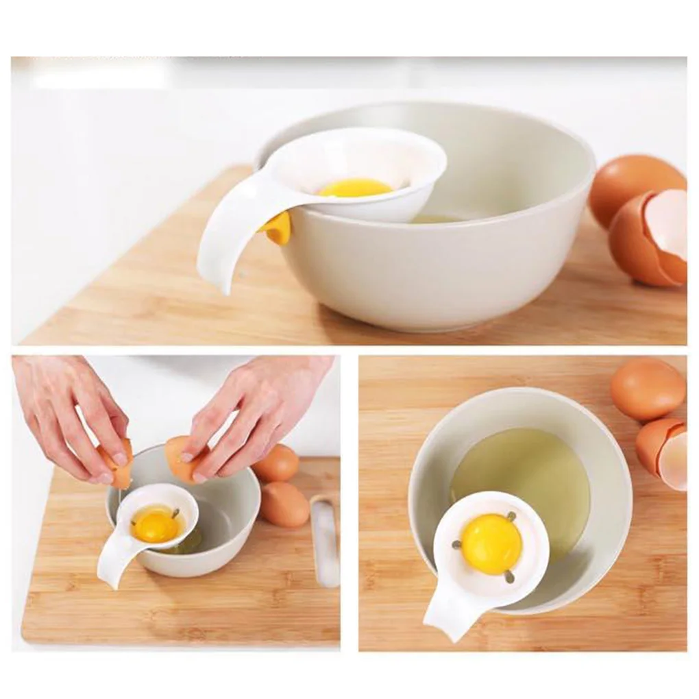 

Egg Seperator Egg Divider Tools Egg White Yolk Sifting Holder Kitchen Accessory