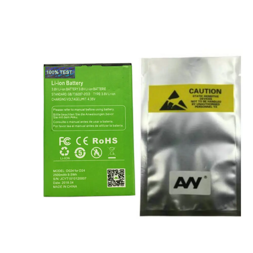 Tanie AVY 2500mAh bateria do XGODY D24 Pro MTK6580 czterordzeniowy 2GB 16GB 5.5 Cal telefon komórkowy Li ion akumulatory