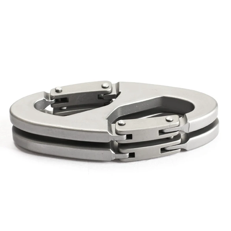 2 Pcs S نوع ظهره المشابك تسلق Carabiners EDC المفاتيح التخييم زجاجة السنانير Paracord أدوات تكتيكية لحفظ الحياة والعتاد بالجملة