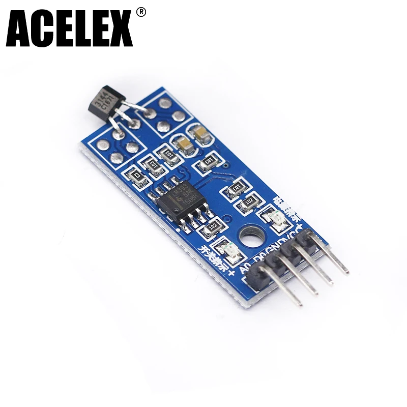 

Hall Sensors Module 3144E 4pin Hall Switch Speed Magnetic Swiches Speed Counting Sensor Module For Arduino Smart Car
