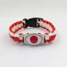 Мода Любовь японский национальный флаг браслеты ручной работы японский Браслет Модные женские и мужские орнамент японский флаг браслет