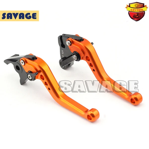 

For KAWASAKI ER-6N ER-6F ER-4N KLE650 Versys Motorcycle Accessories CNC Billet Aluminum Short Brake Clutch Levers Orange