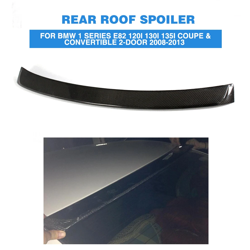 Углеродное волокно/FRP Неокрашенный задний спойлер на крыло крышу губ для BMW 1