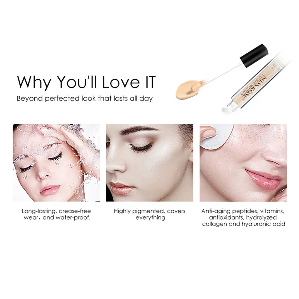 MISS ROSE консилер водонепроницаемый стойкий контурный разные оттенки 7 мл корректор