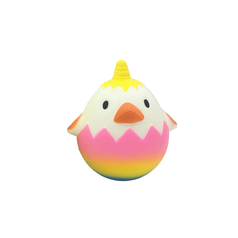 Милый Eggshell курица мультфильм мягкими jumbo постепенно возвращающий форму мягкие для сжатия кавайные шармы хлеб Торт Мороженое детские игрушки вечерние декоры - Цвет: Set 2