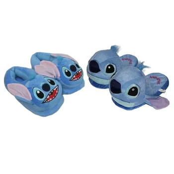 

Cartoon Stitch 626 Cute Plush Slipper Cotton Warm Winter Home Slipper Birthday Christmas Children Gift