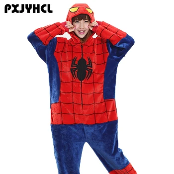 

Hot Adult Anime Red Spiderman Kigurumi Onesies Spider Hero Golf Costume For Women Animal Onepieces Sleepwear Home Cloths Girl