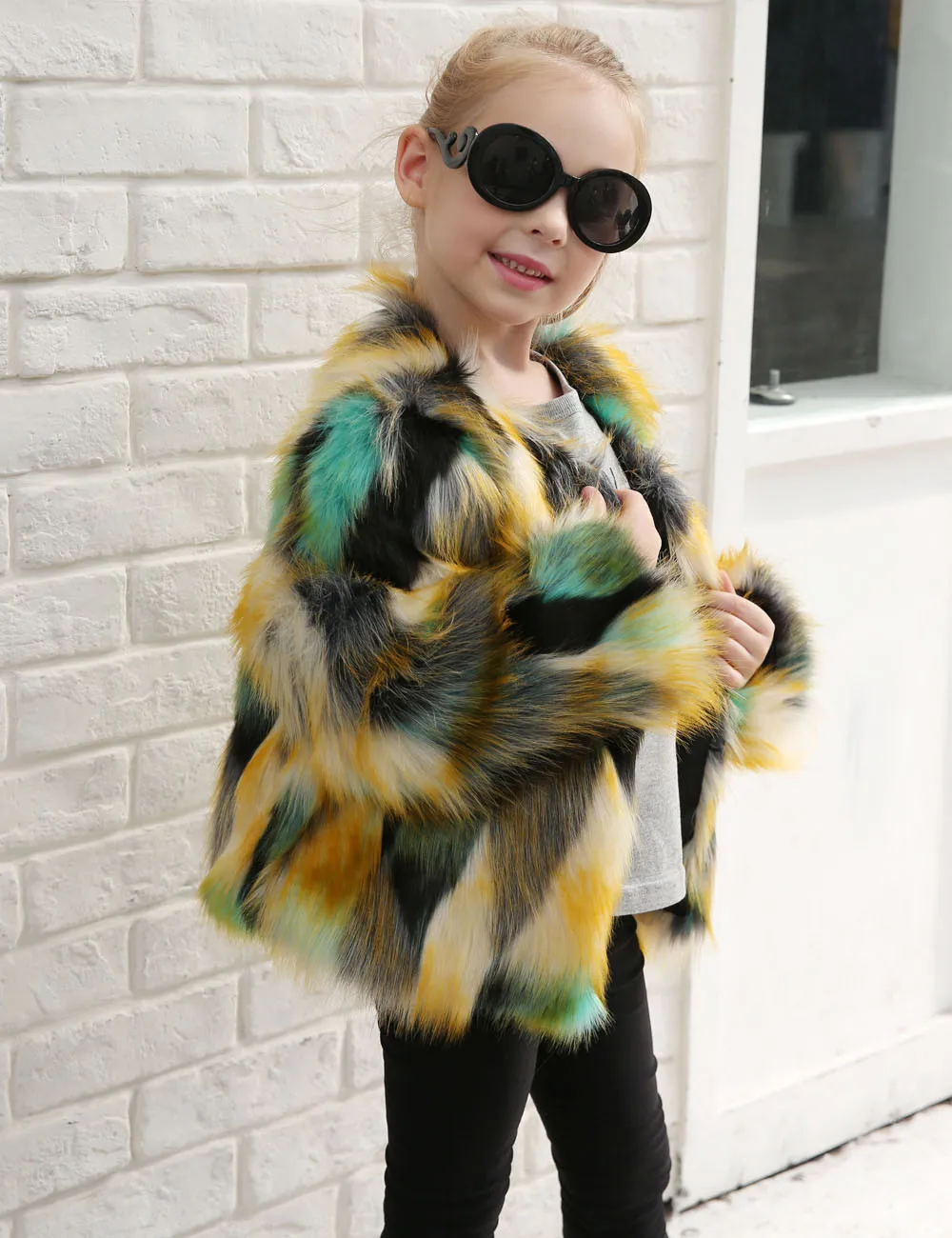 

Newest 2018 Autumn Winter Kids Girls Luxury Coats Baby Girl Winter Thick Warm Faux Fox Fur Outwear Girl Fashion Jacket