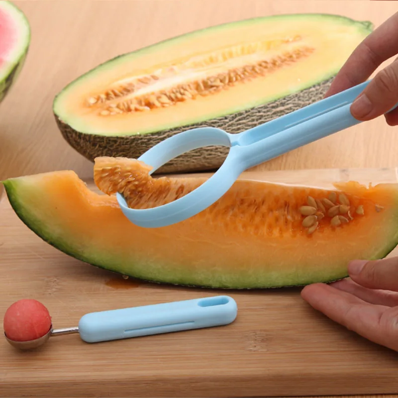 2pcs/set Melon spoon Fruit peeler creative Kitchen Tools peeling