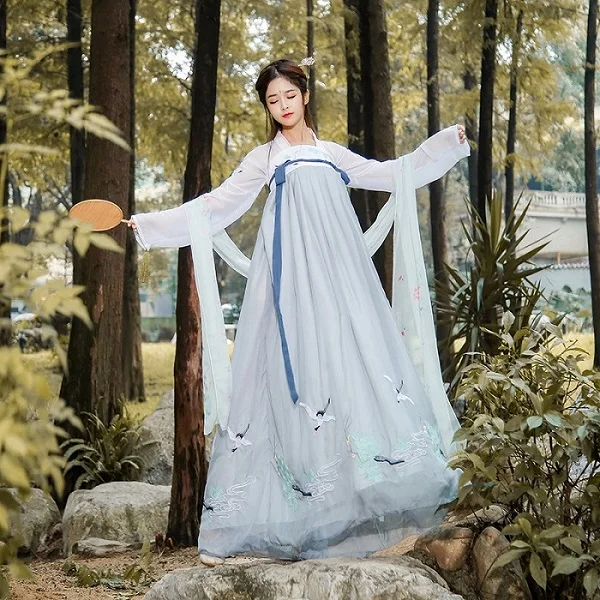as picture Hanfu Национальный древнекитайский костюм Для женщин Китайский Hanfu Одежда Леди китайский для выступлений на сцене в стиле эпохи Тан костюм DWY1151 - Цвет: as picture