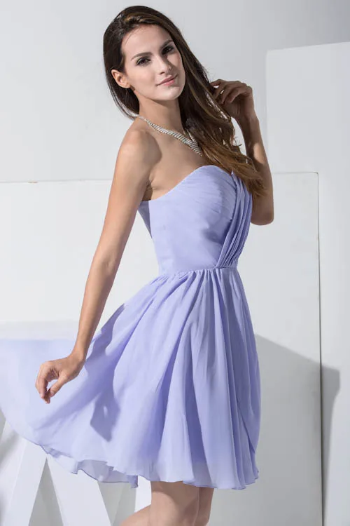 2019 шифоновое платье трапециевидной формы невесты без бретелек платья рукавов Pleat