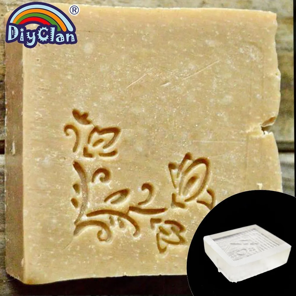 Stamp no handle Сделай Сам цветок лоза натуральное мыло печать украшения из ротанга ручной работы плексигласа мыловарение чашка акриловая печать на заказ художественное кружево - Цвет: Stamp no handle