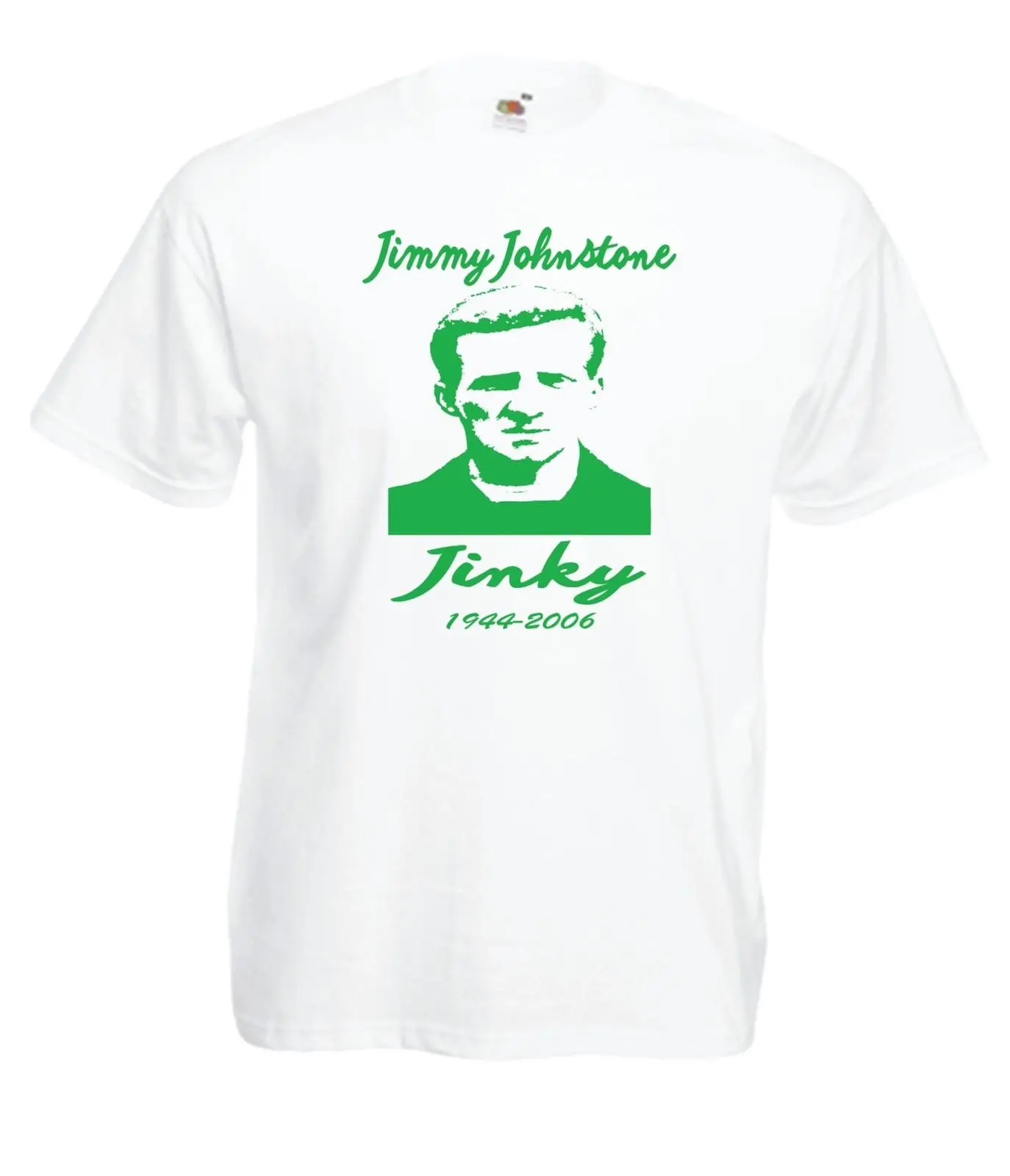 JIMMY jinky JOHNSTONE scotland футболист Рождество День рождения Мужская Женская белая футболка