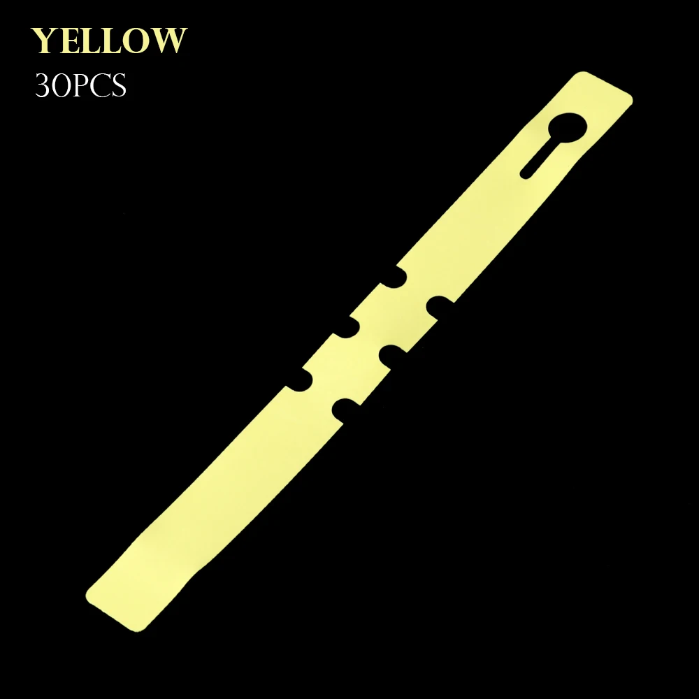 yellow 30 шт. водонепроницаемый ПВХ классификационные знаки растения садовые инструменты Висячие многоразовые этикетки Детский горшок рассады бирки для аксессуаров - Цвет: yellow