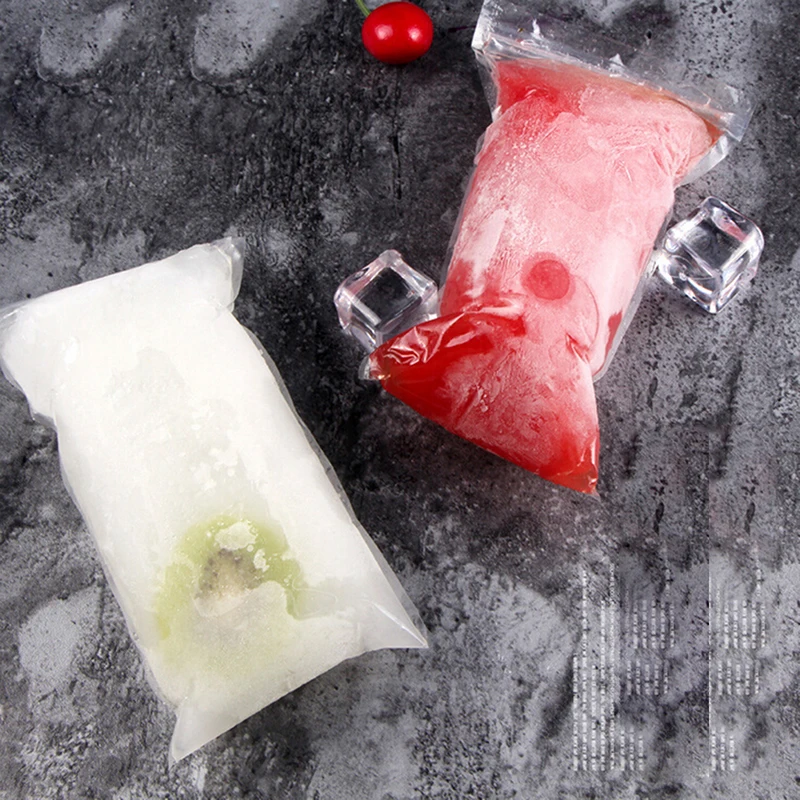 20pcs/set Disposable Summer Popsicles Bags Plastic Pop Ice Mold Freezer Cream Making Forzen Sucker DIY Yogurt Drinks Lolly Maker | Дом и сад