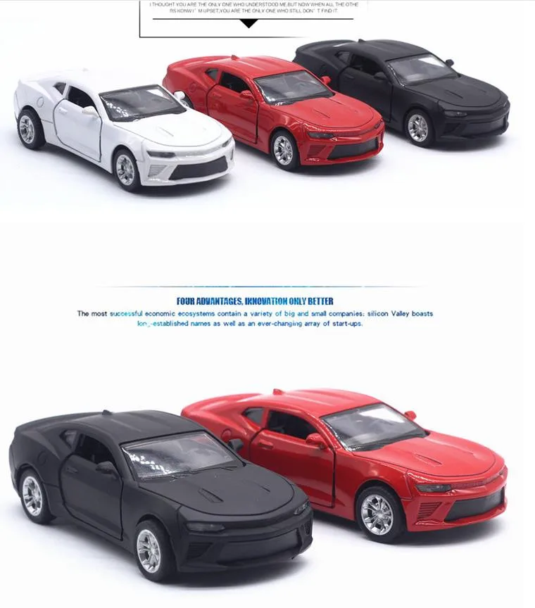 Sale 1:32 alloy car models,simulation Chevrolet Camaro,toy vehicles,metal diecasts,pull back & flashing & musical,free shipping