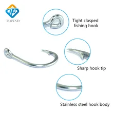 100 шт./пакет topind 8/0 9/0 10/0 Щепка Нержавеющая сталь Sharp 10884 Рыбная ловля Крючки