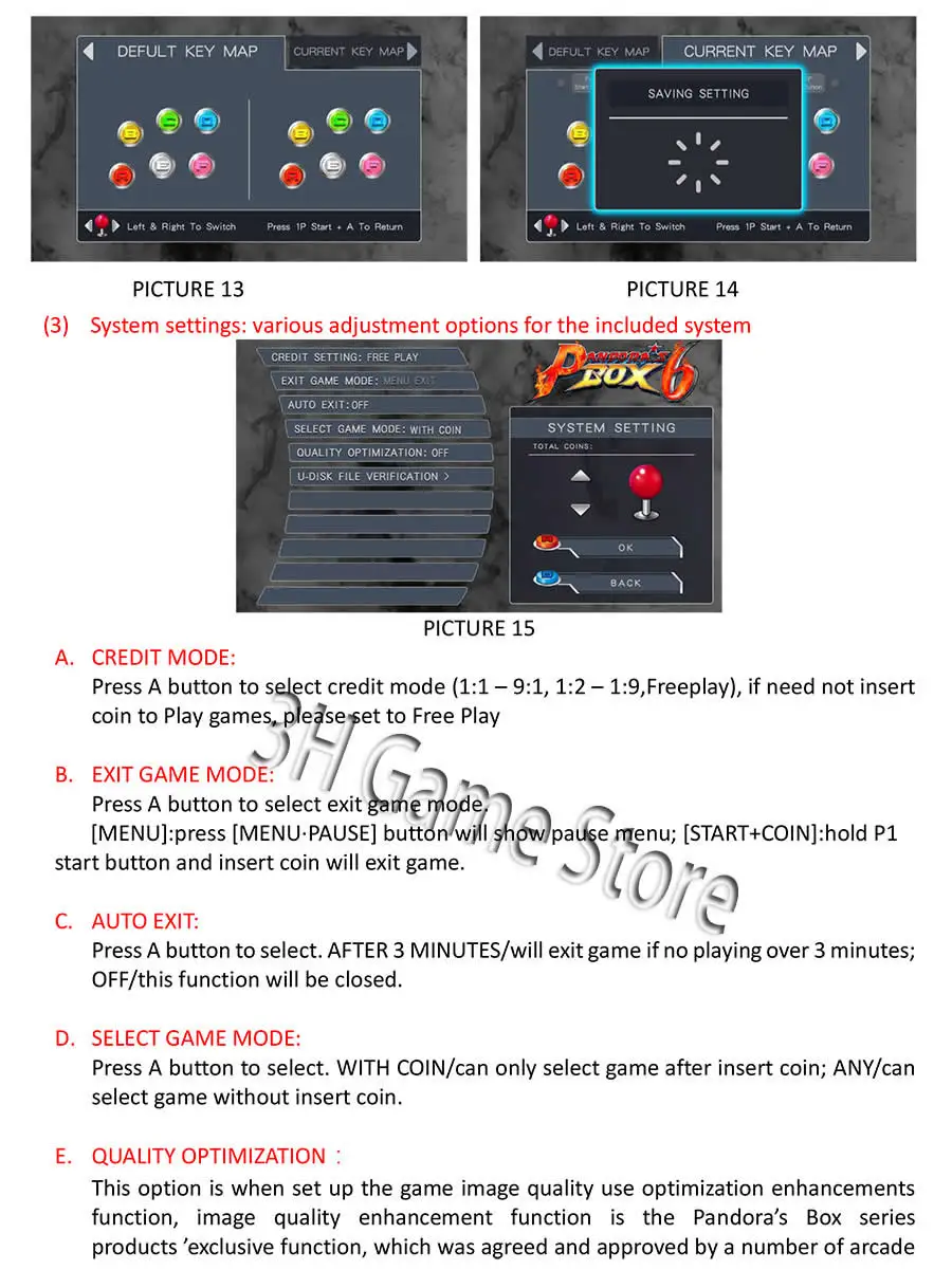 Оригинальная коробка Pandora 6 1300 в 1 jamma настольная аркадная версия HDMI VGA CGA для игрового автомата с монетоприемником может добавить дополнительные 3000 игр