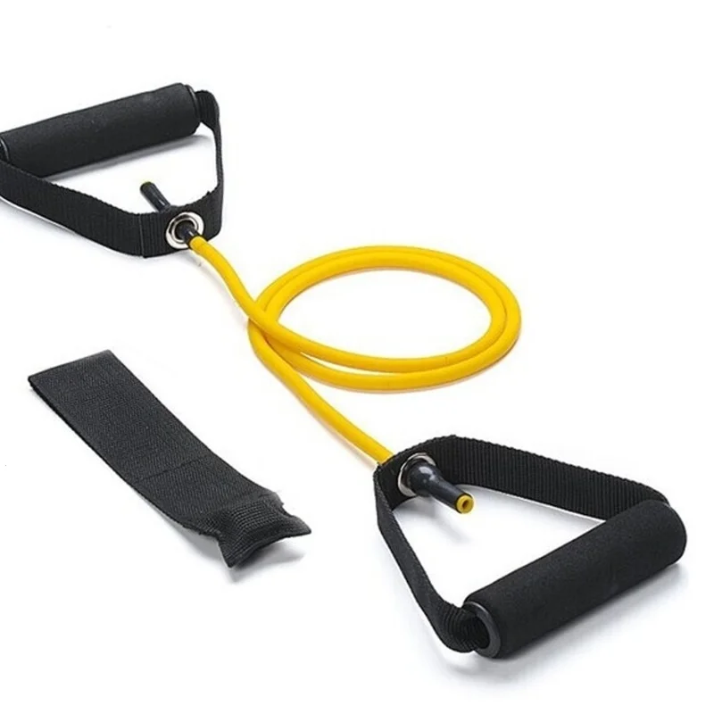 1PC Sort Accessory Health Portable Resistance Fitness Equipment Tube Foam Handles Training Exercise Workout Body Band Gym S3 1PC Sort Accessory Health Portable Resistance Fitness Equipment Tube Foam Handles Training Exercise Workout Body Band Gym S3