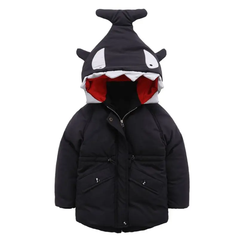 CROAL CHERIE 80-130cm Shark Modeling Kids Winter Jackets And Coats Hooded Outerwear Coats For Baby Children Clothes  (11)