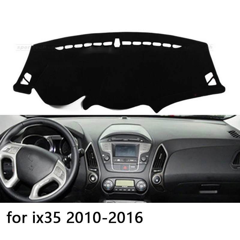 Для hyundai ix35 Tucson 2010- правый и левый руль приборной панели автомобиля чехлы коврик тенты подушка коврик ковры аксессуары - Название цвета: Left Hand Drive