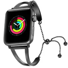 50 шт. Для женщин часы ремешок для Apple watch полосы 38 мм 42 мм, нержавеющая сталь браслет для Apple Watch ремешок для iWatch серии 1 2 3