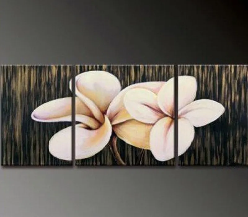 

Modern Home Decor Wall Art 3 Piece Pictures Sets Hand-painted Abstract Flower Oil Painting Handmade Canvas Big Floral Paintings