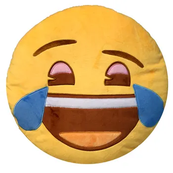 

Emoticon cushion's tears Laughter embroidery 33 cm Emoji®Official