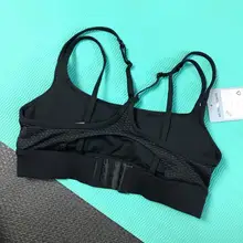 Хорошего качества женский спортивный пуш-ап бюстгальтер сексуальный Фитнес Бег Йога майка топы без рукавов с открытой спиной размер 2-10